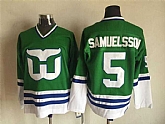 Hartford Whalers #5 Ulf Samuelsson Green CCM Throwback Stitched NHL Jersey,baseball caps,new era cap wholesale,wholesale hats